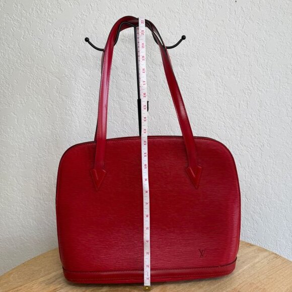Louis Vuitton Red Epi Handbag - Picture 11 of 12